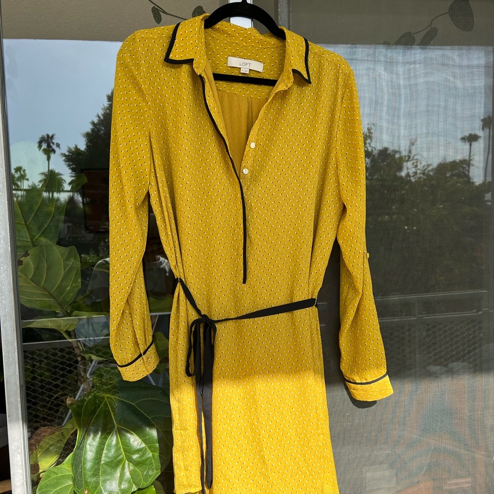Mustard Yellow Loft Dress